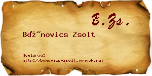 Bánovics Zsolt névjegykártya